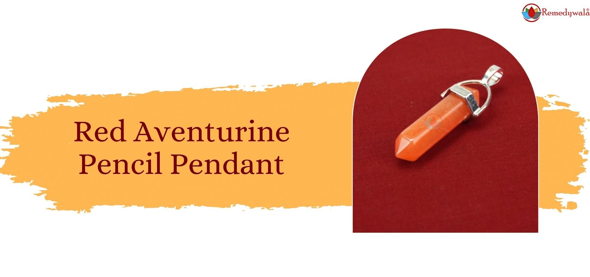 Red Aventurine Pencil Pendant (1)