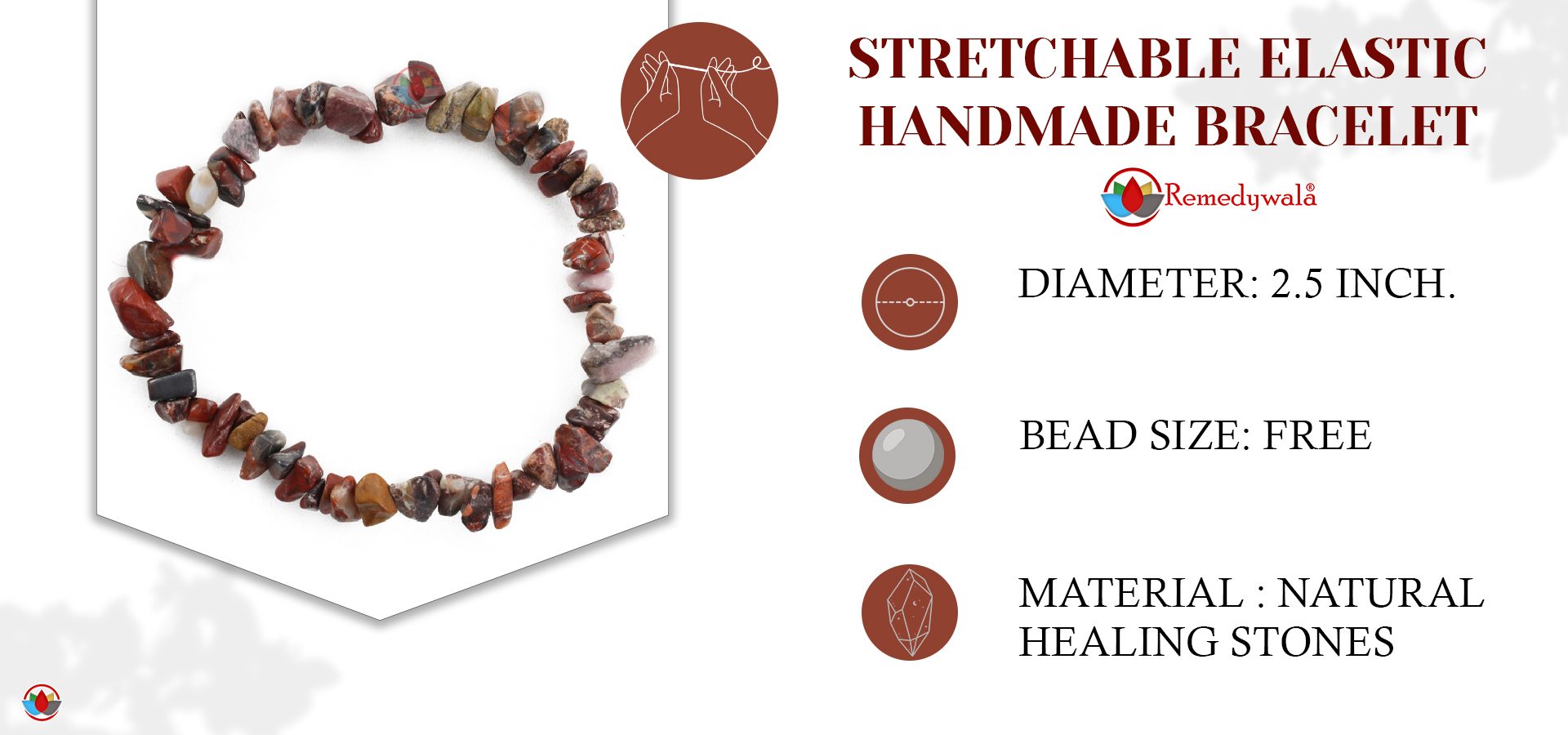 Red Jasper Chips Bracelet