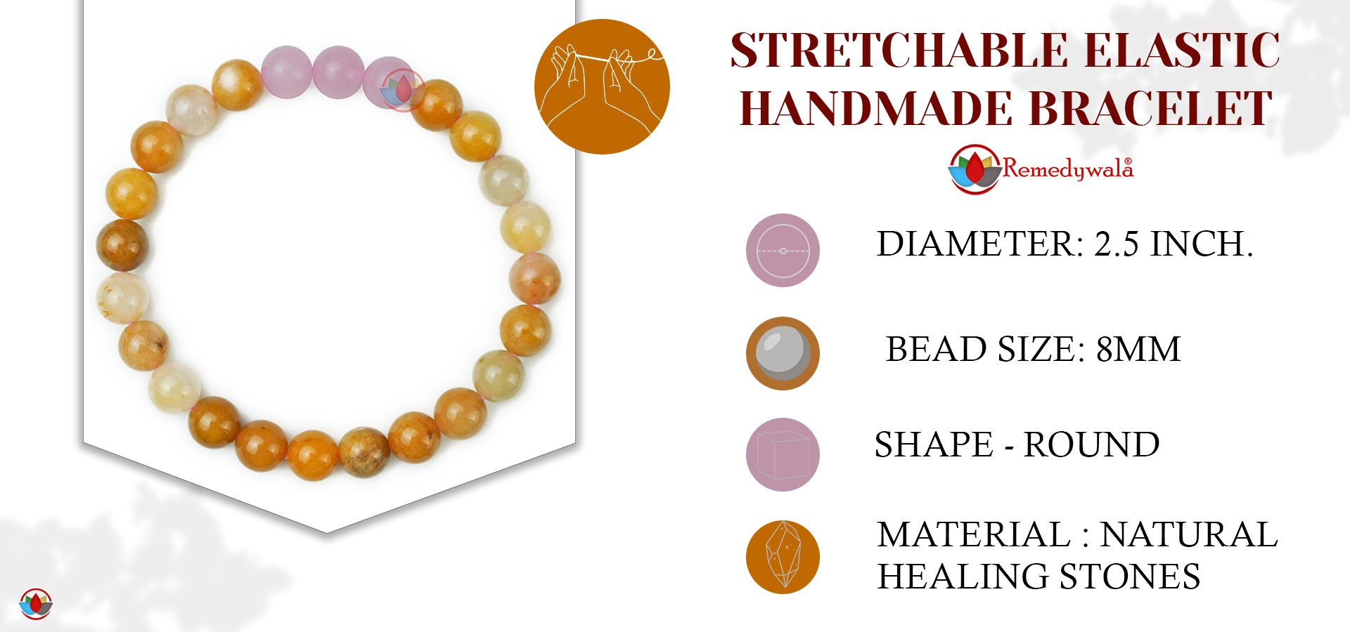 Rose Quartz & Yellow Aventurine Bracelet