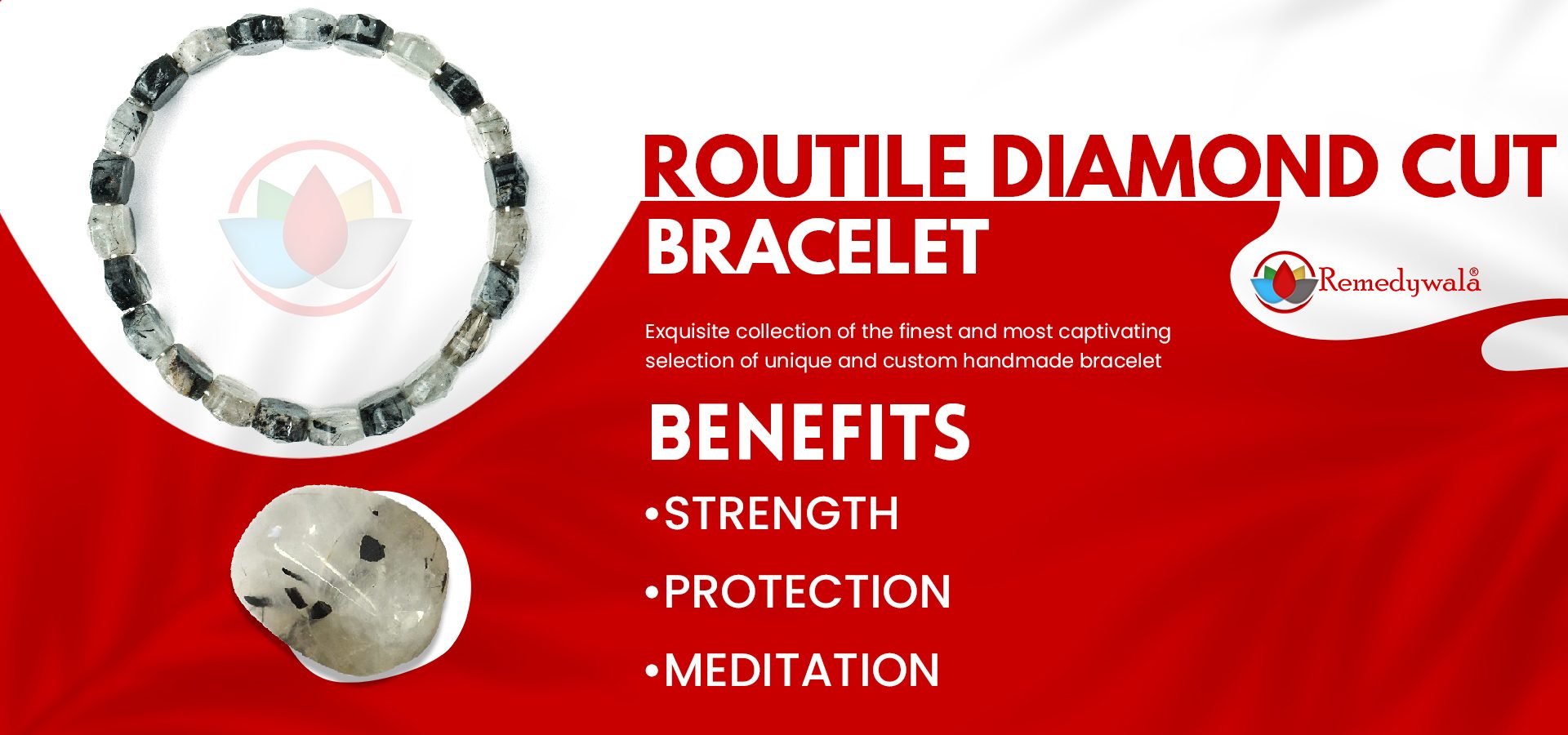 Routile Bracelet (Diamond Cut Tumble)