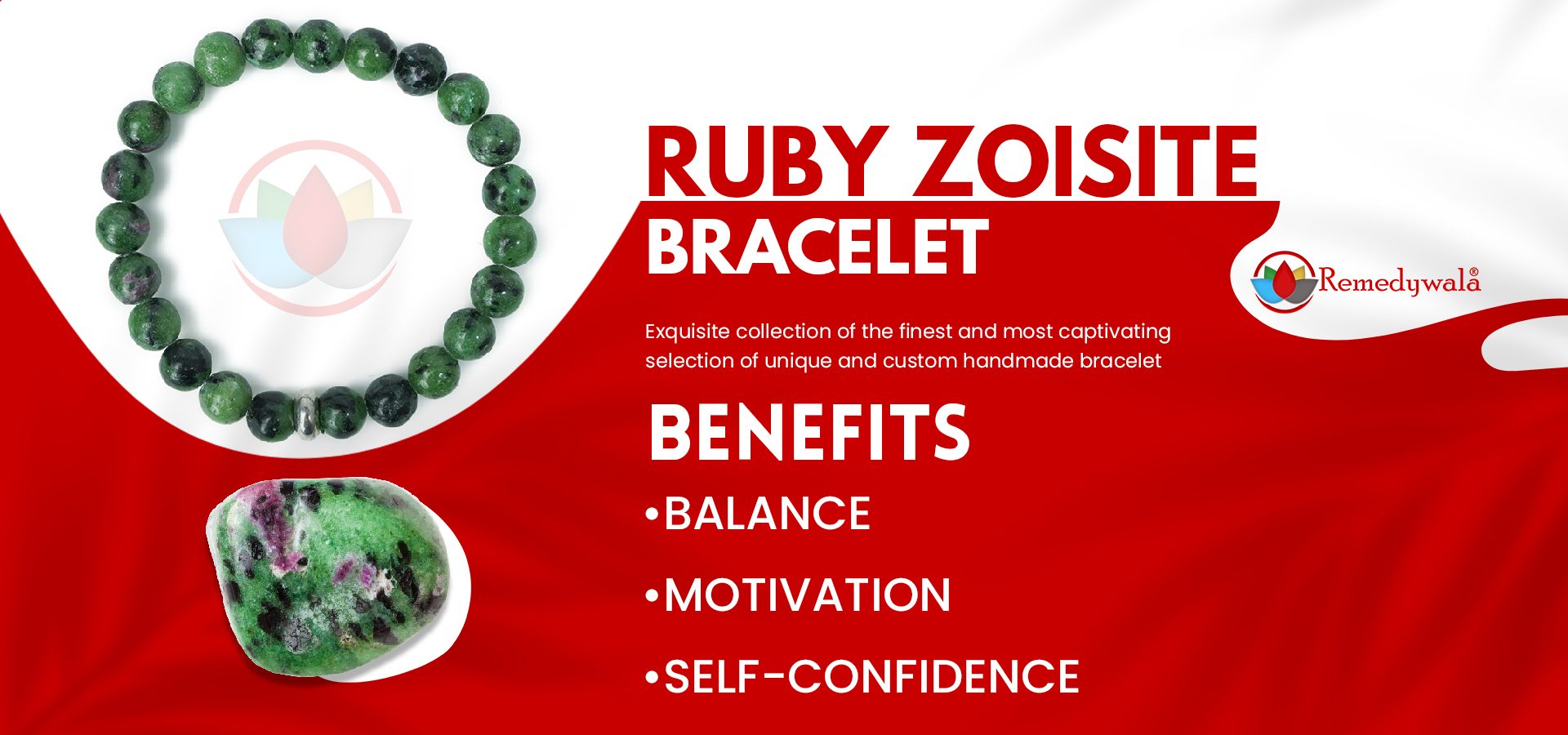 Ruby Zoisite Bracelet 8mm