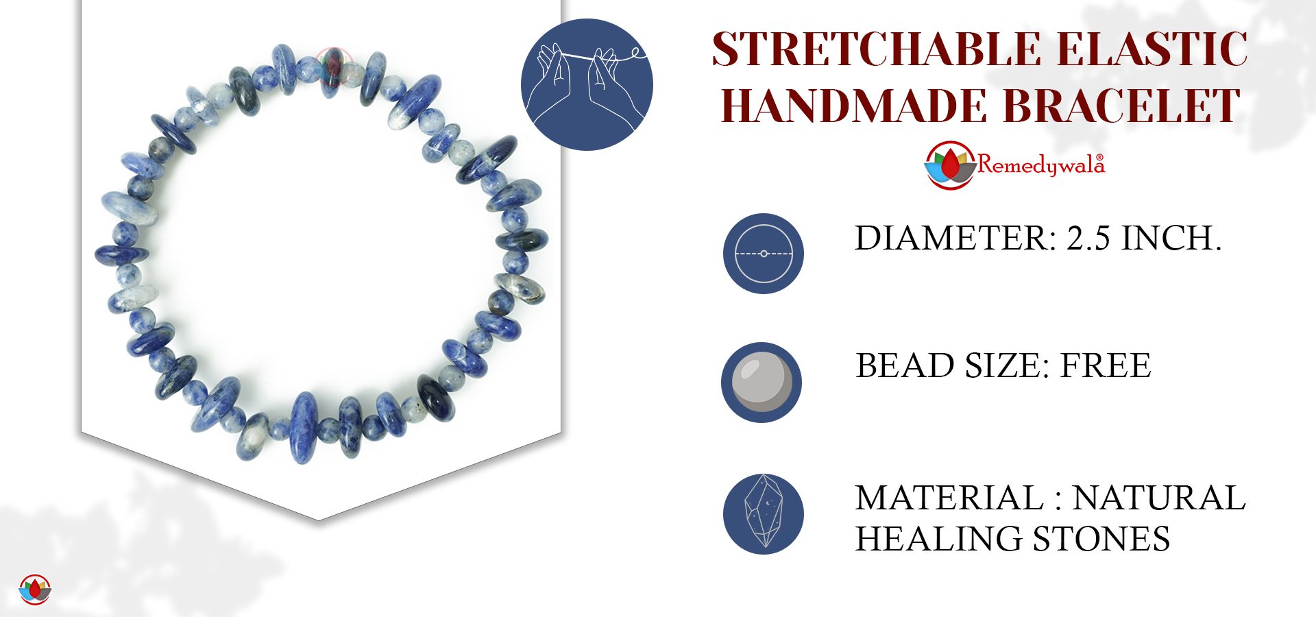 Sodalite Wati Bracelet 4 mm