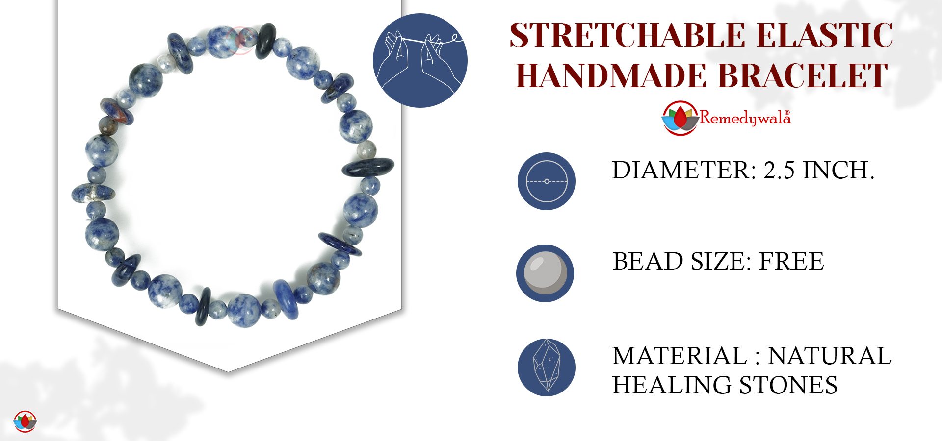 Sodalite Wati Bracelet 4 mm 8mm