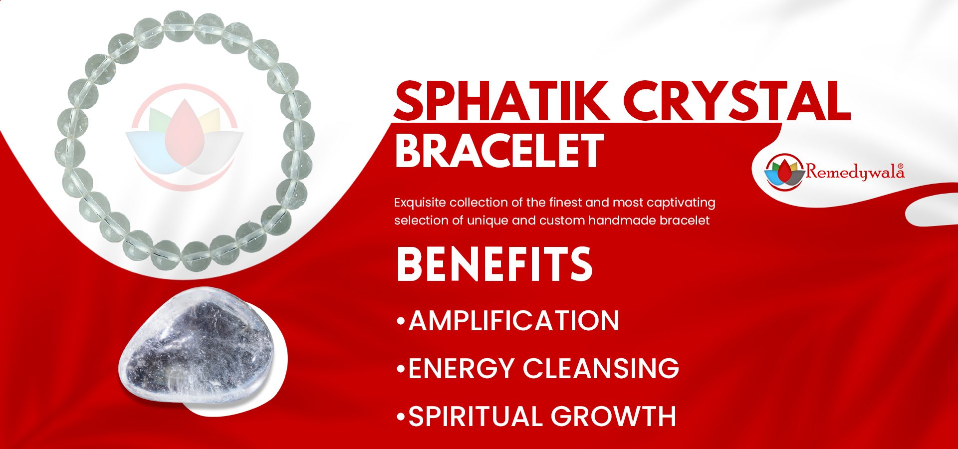 Sphatik Crystal Clear Quartz Bracelet 8mm