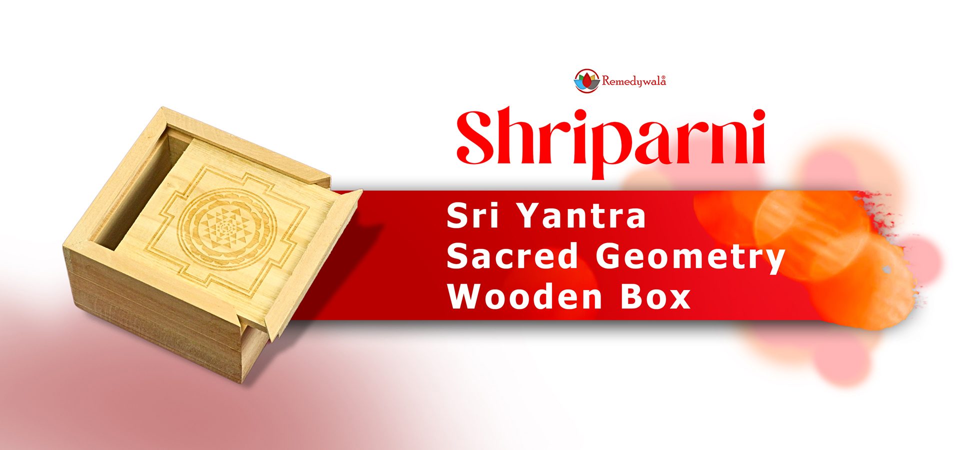 Sri Yantra Sacred Geometry Wooden Box