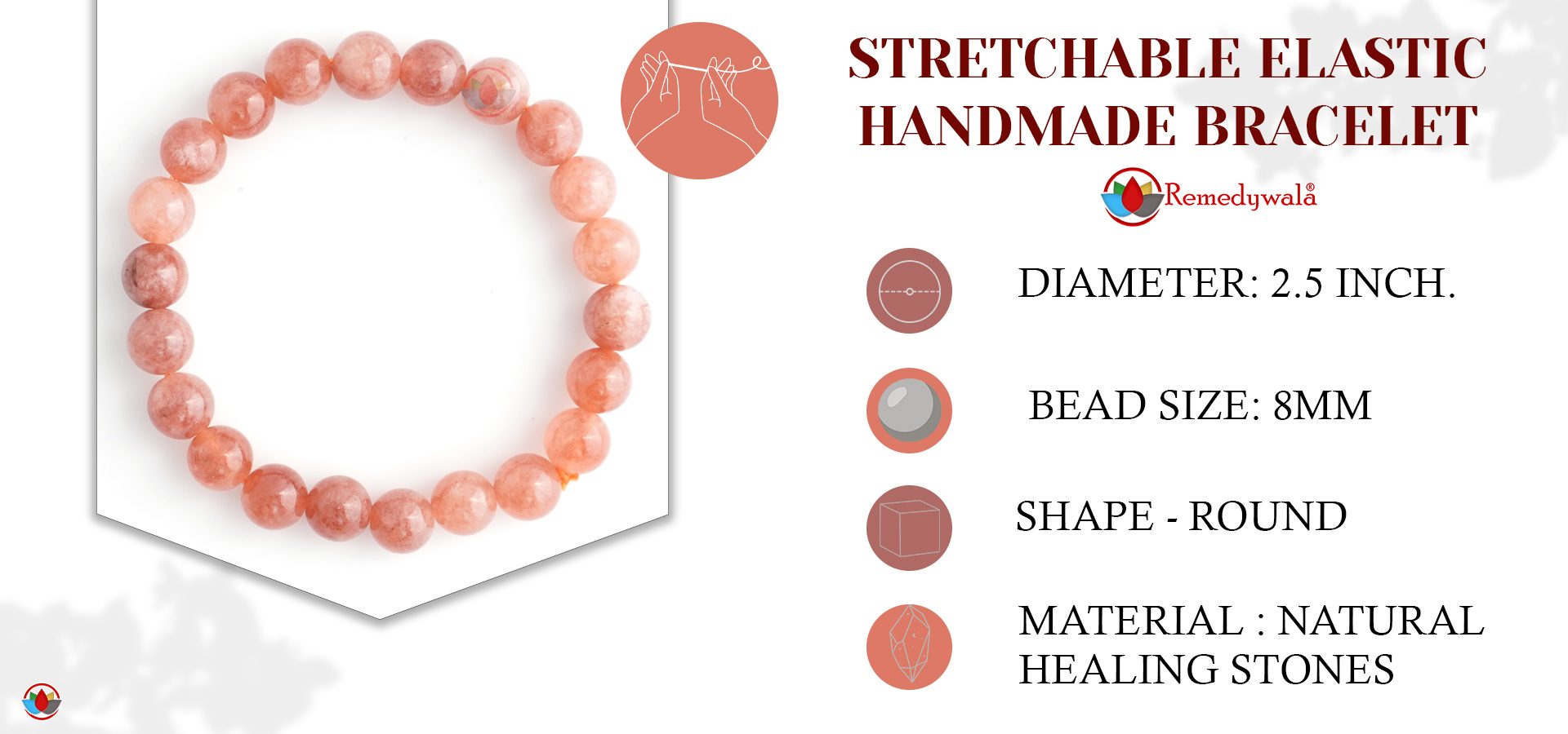 Sunstone Bracelet 8mm