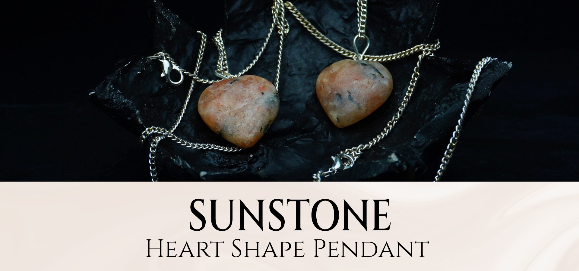 Sunstone Heart Shape Pendant