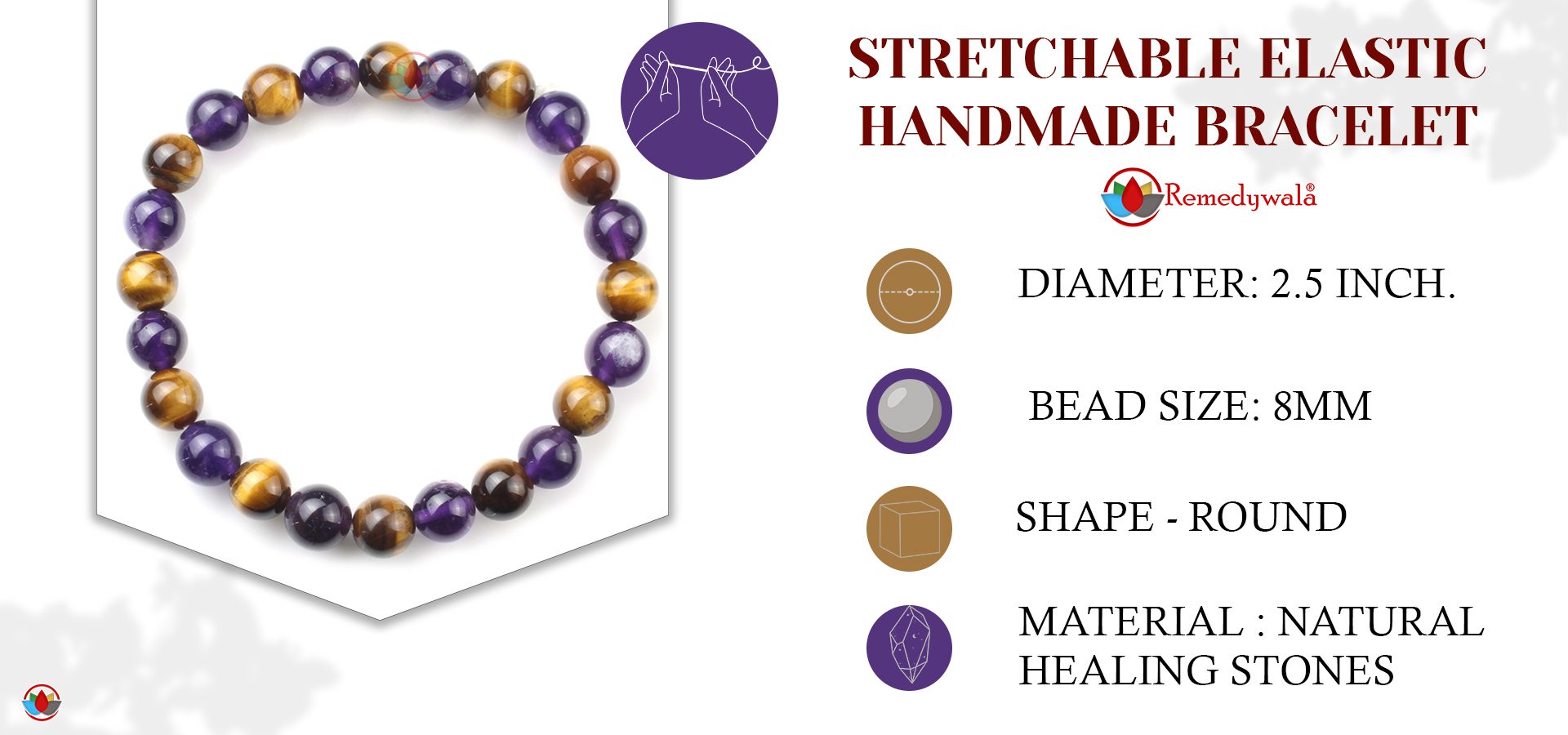 Tiger Eye Amethyst Combination