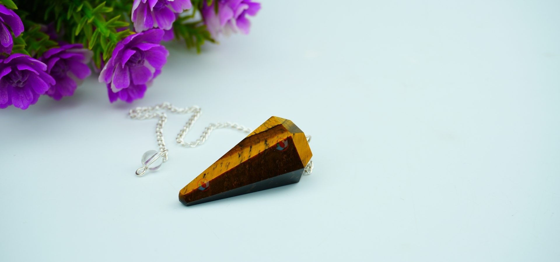 Tiger Eye Dowsing Pendulum