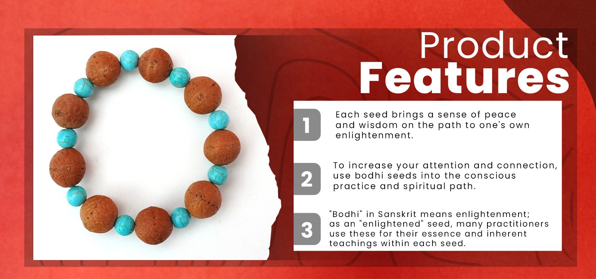 Turquoise & Bodhi Bead Bracelet