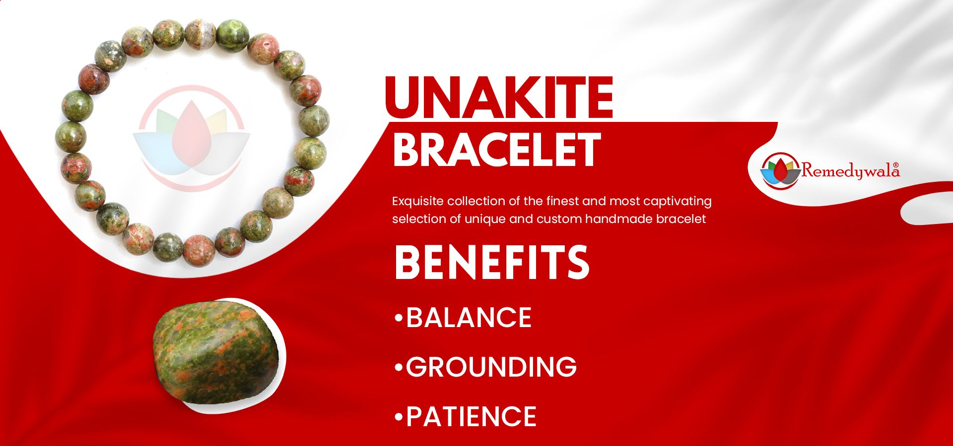 Unakite Bracelet 8mm