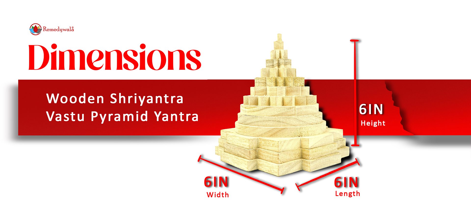 Wooden Shriyantra Vastu Pyramid