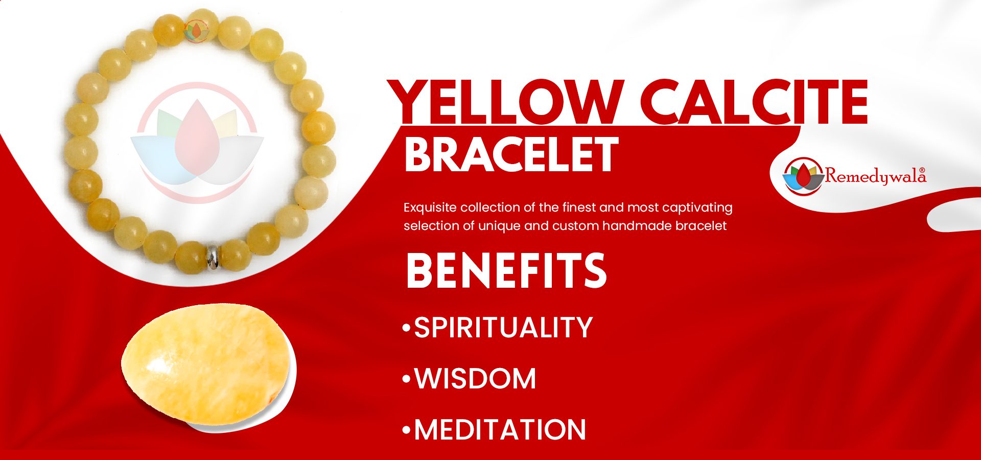 Yellow Calcite Bracelet 8mm